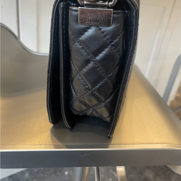 CHANEL BOY MULTI CHAINS FLAP BAG IN BLACK LAMBSKIN - Picture 10 of 16